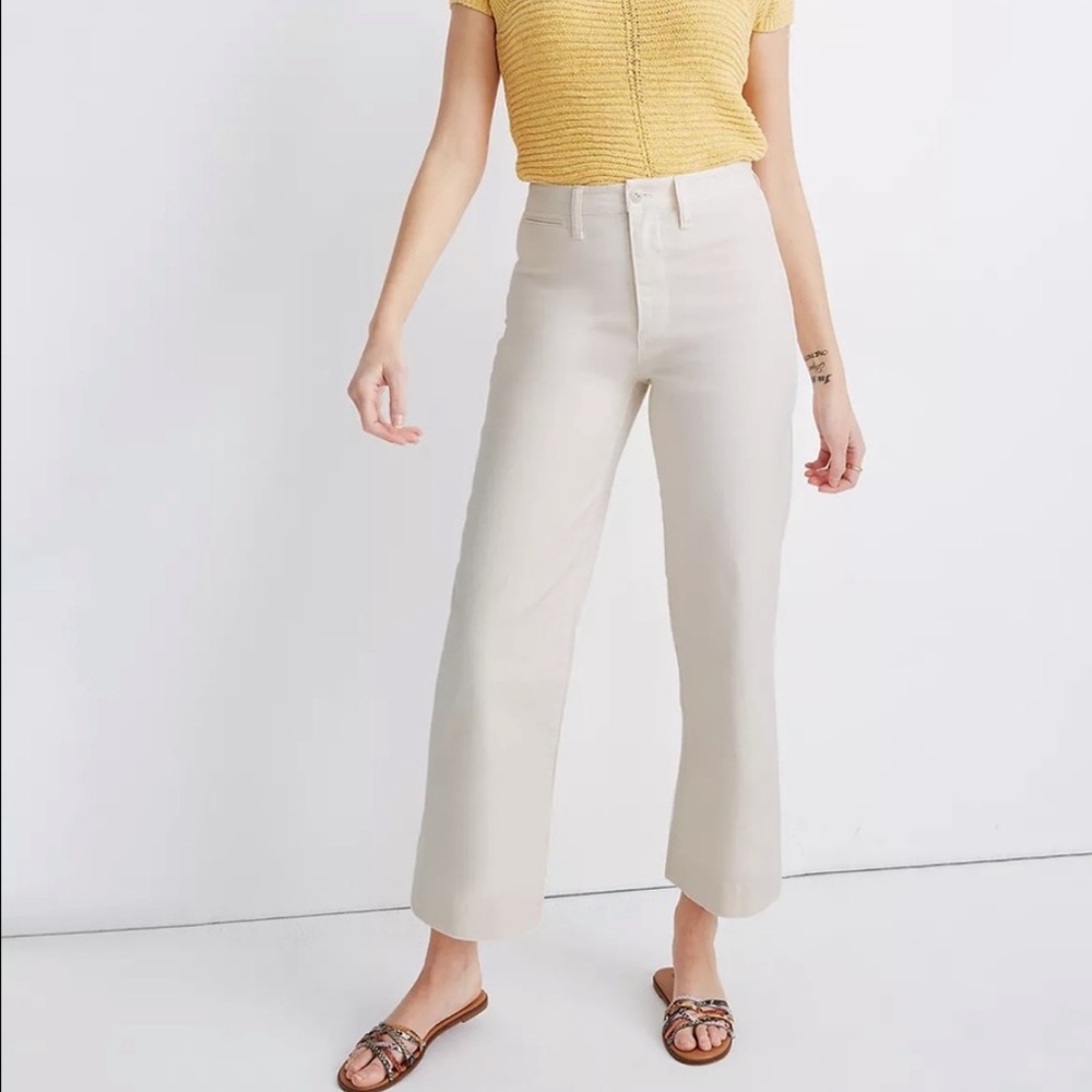Tall Slim Emmett Wide-Leg Crop Pants in cloud